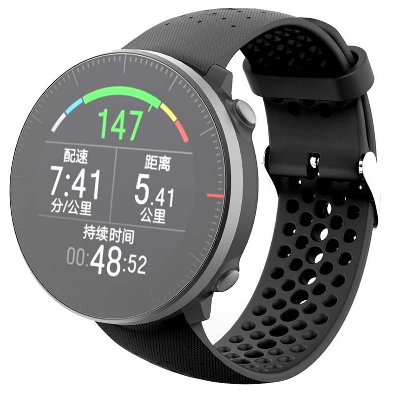 Perforated Rubber Strap for Polar Vantage M & Grit X