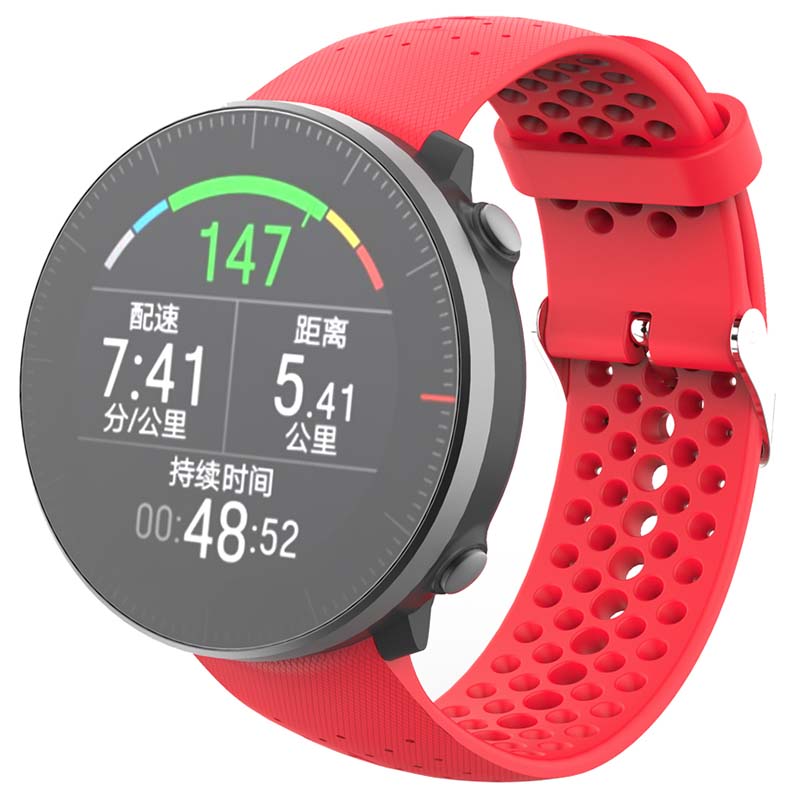 Perforated Rubber Strap for Polar Vantage M & Grit X