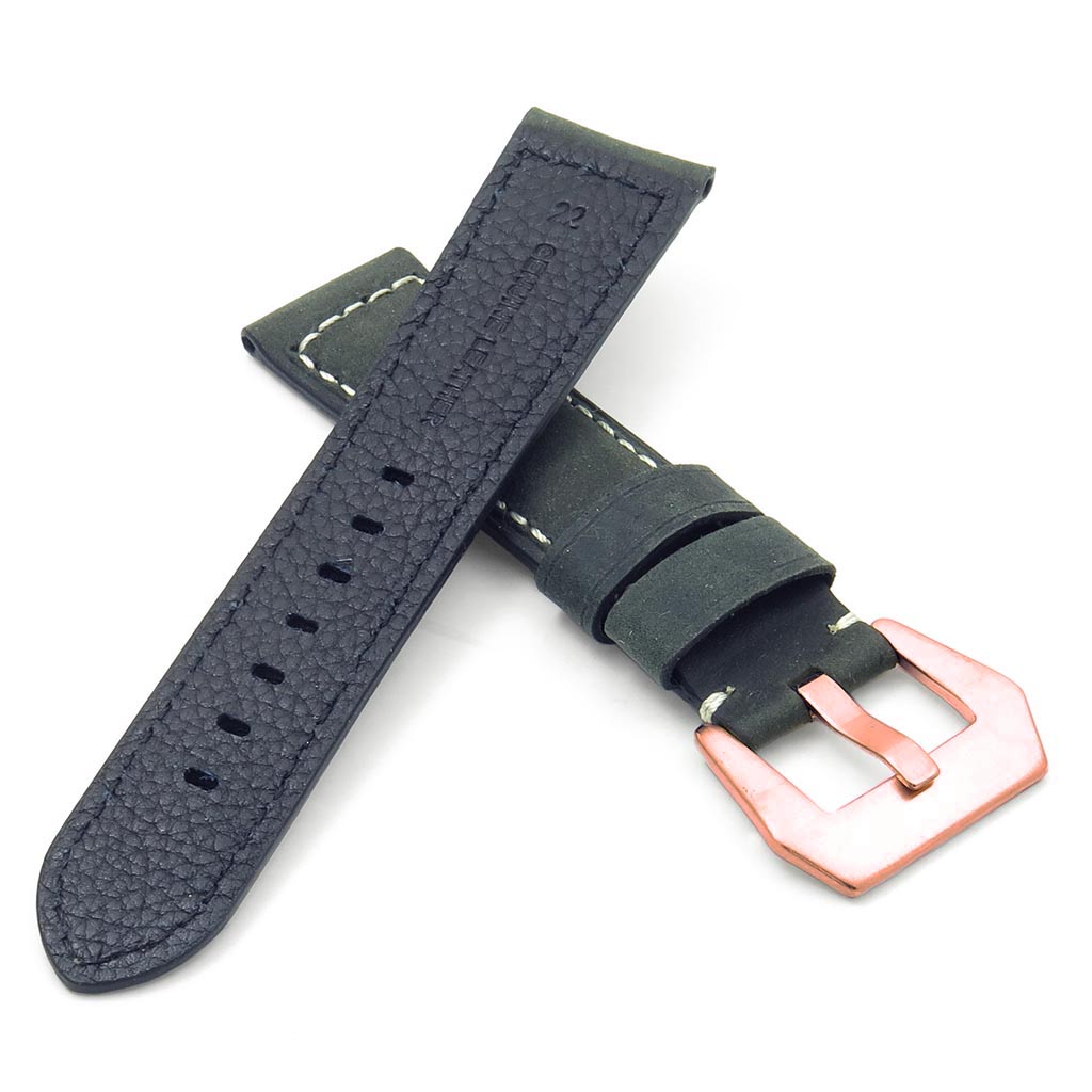 DASSARI Salvage Strap w/ Rose Gold Buckle