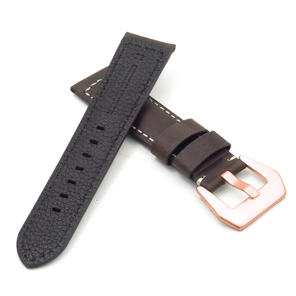 DASSARI Salvage Strap w/ Rose Gold Buckle