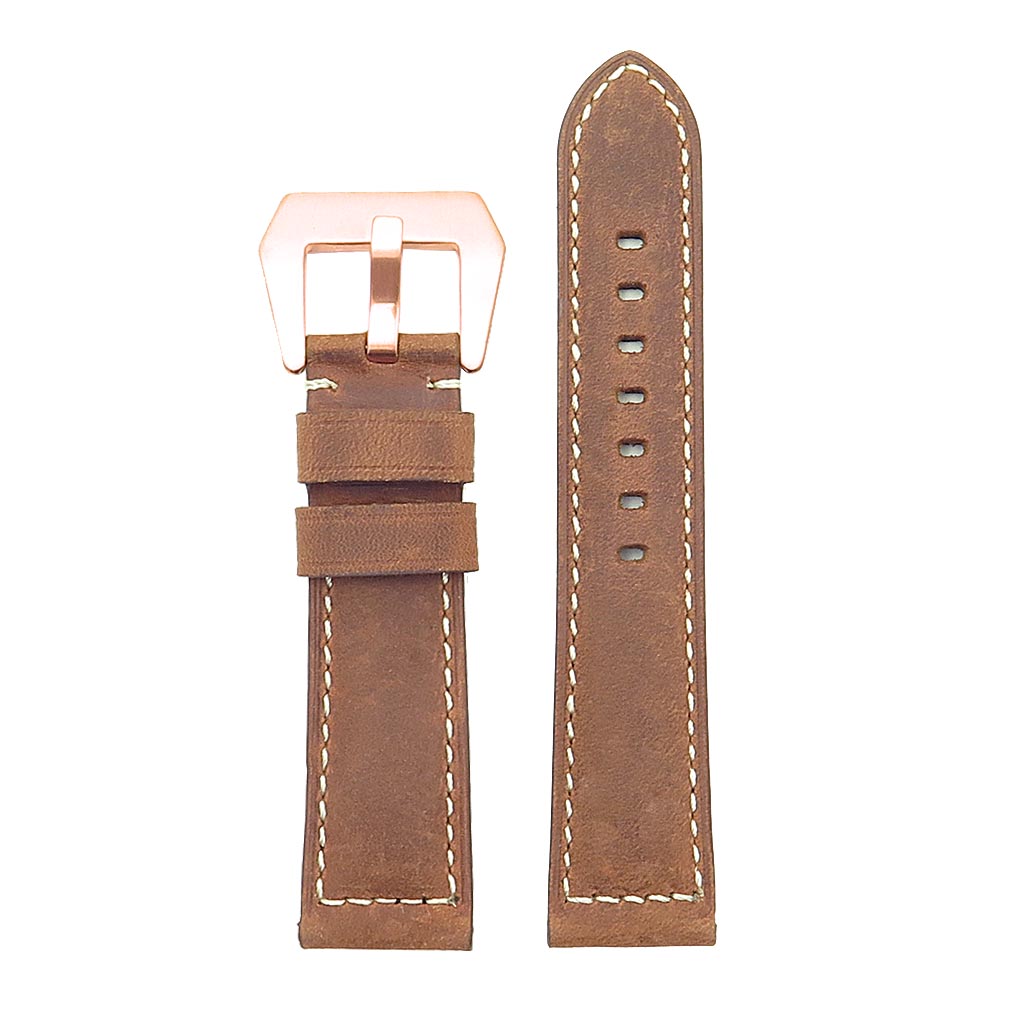 DASSARI Salvage Strap w/ Rose Gold Buckle