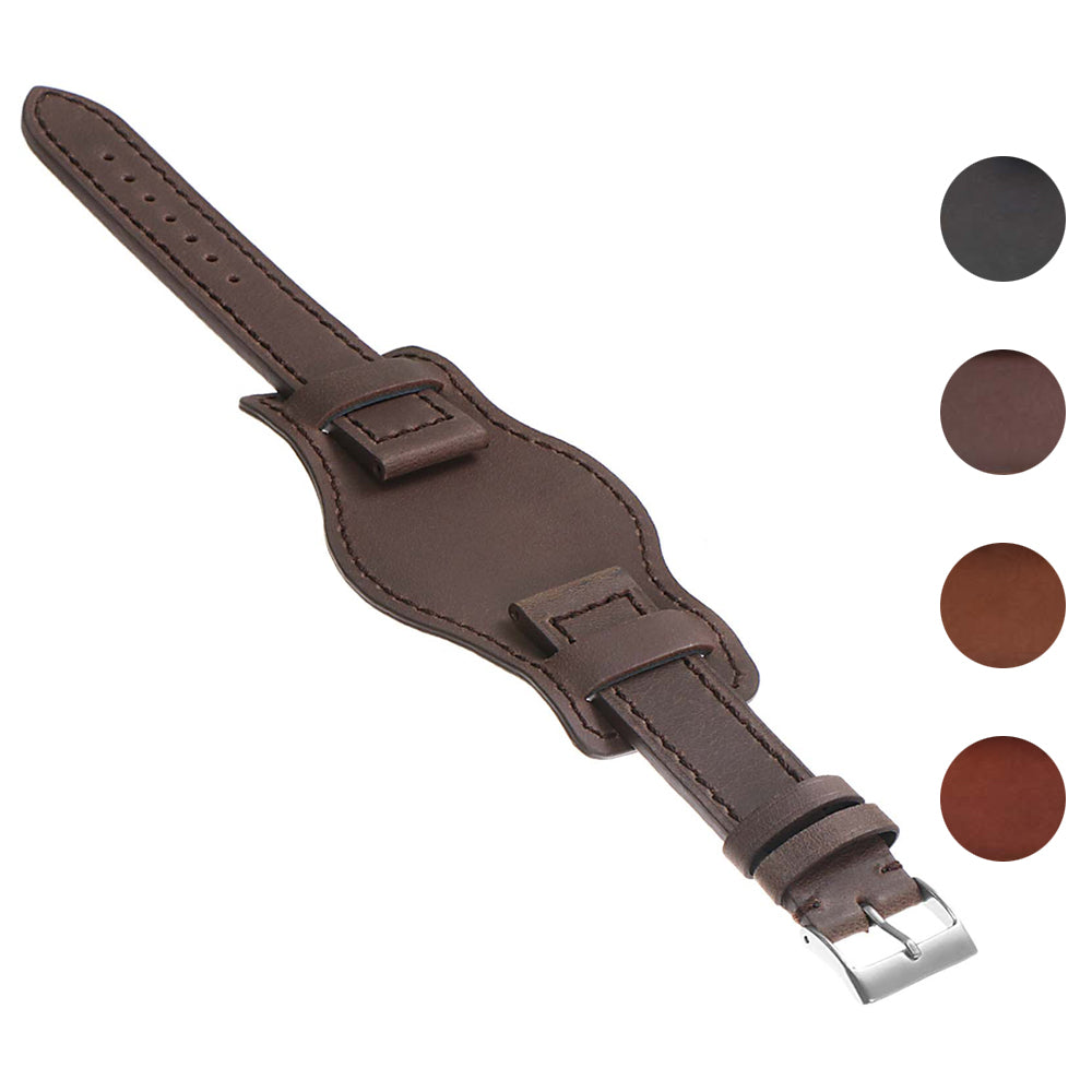 DASSARI Legend Vintage Leather Bund Watch Strap