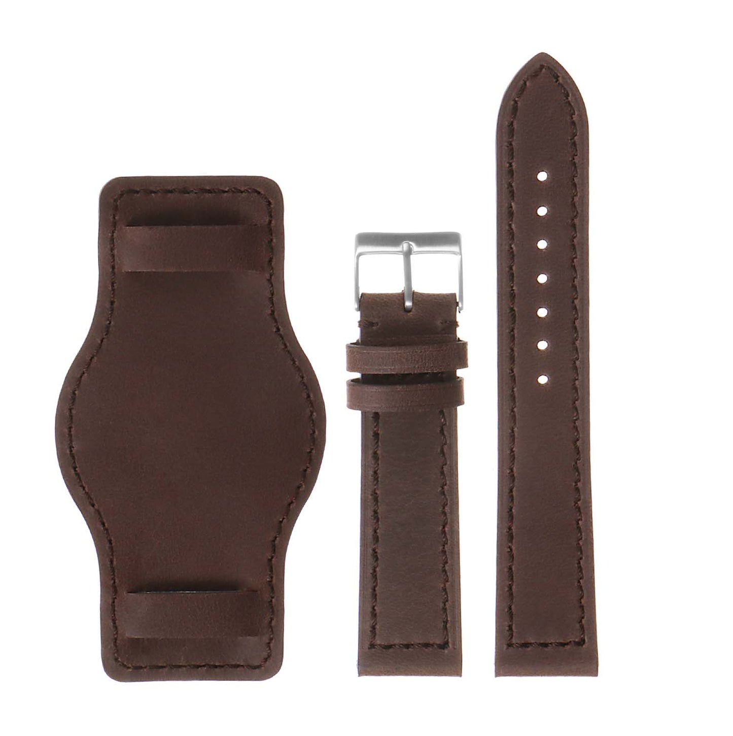 DASSARI Legend Vintage Leather Bund Watch Strap