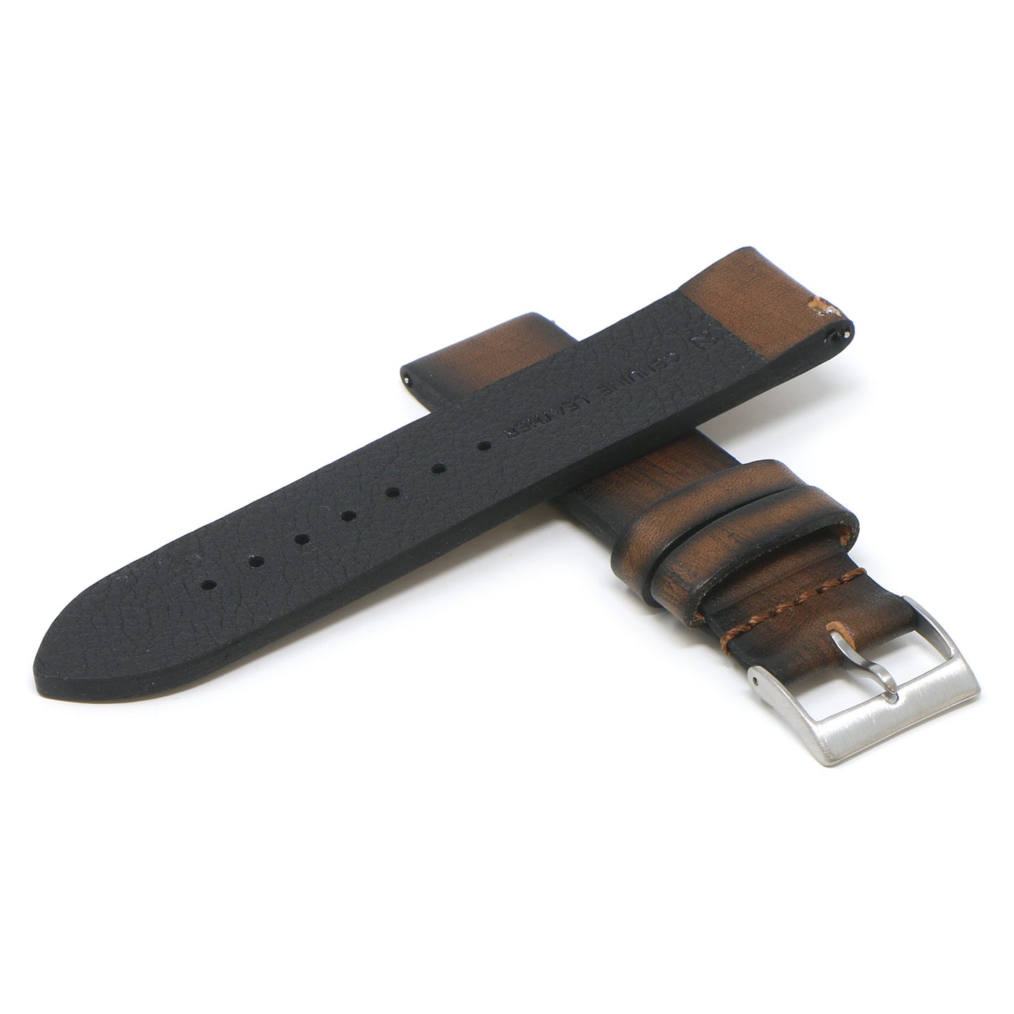 DASSARI Premium Thick Vintage Leather Strap for Apple Watch