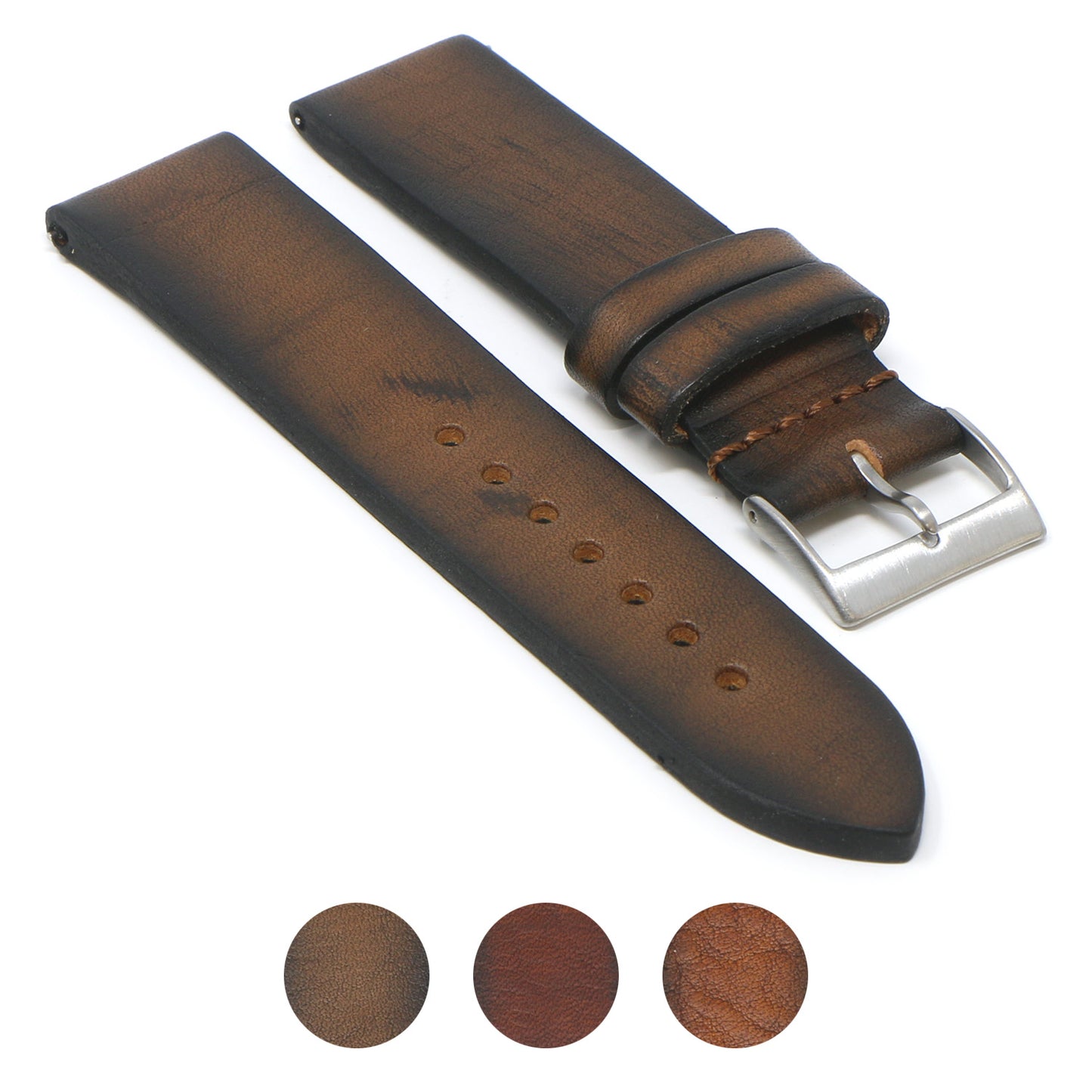 DASSARI Premium Thick Vintage Leather Strap for Garmin Venu