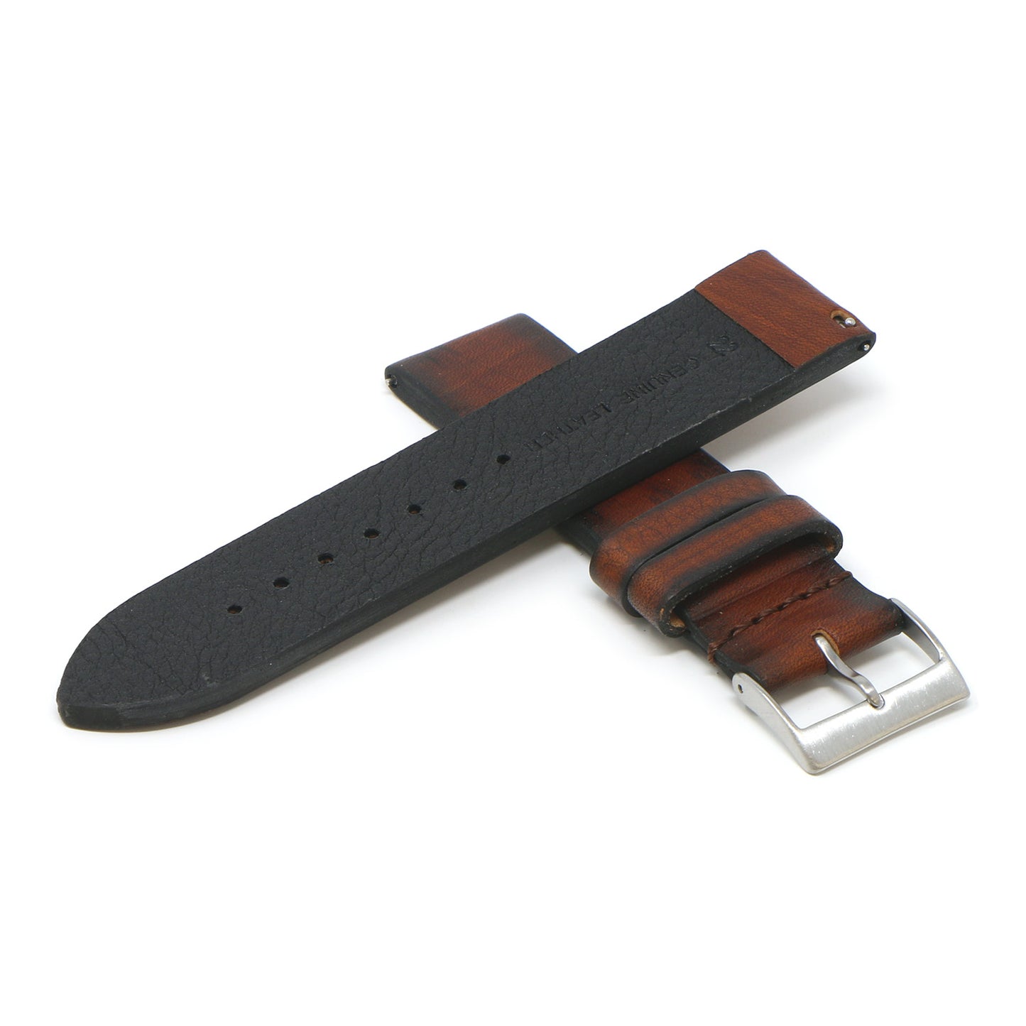 DASSARI Premium Thick Vintage Leather Strap for Garmin Forerunner 745