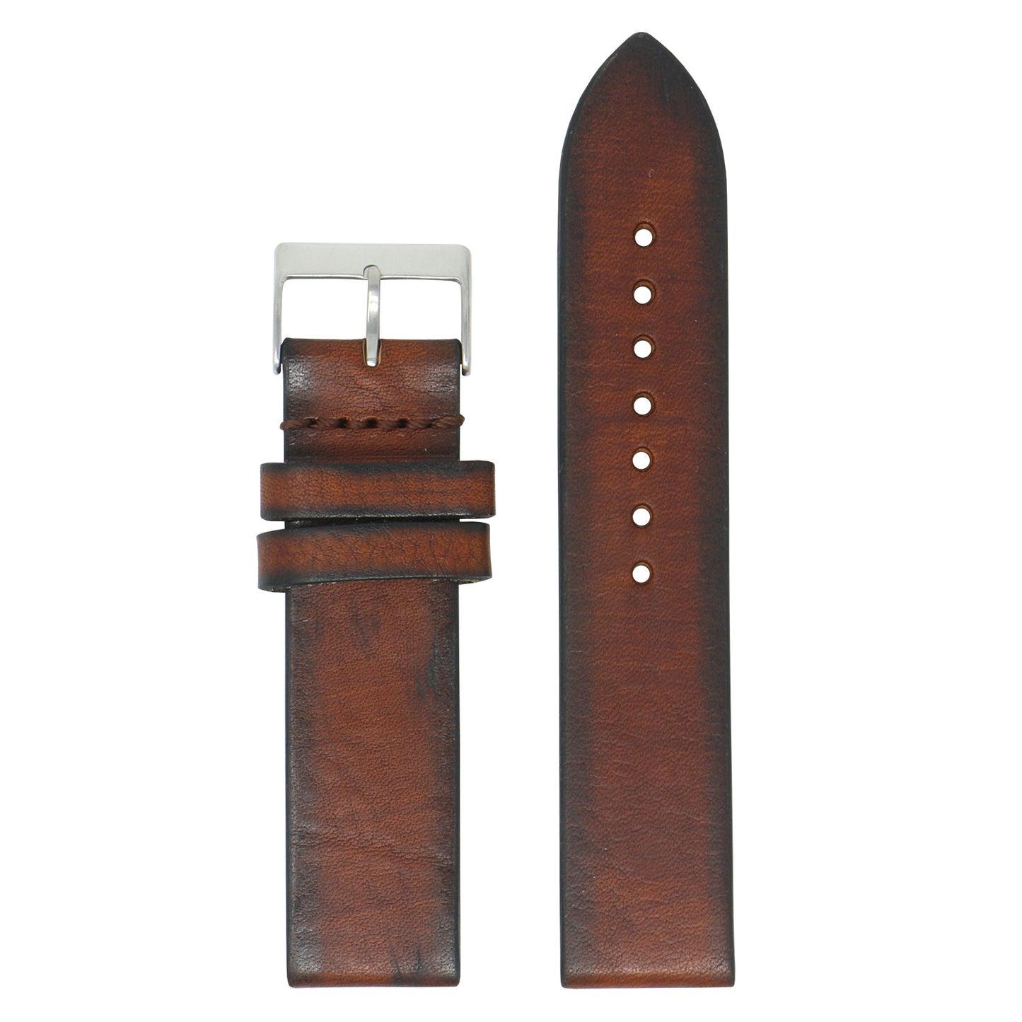 DASSARI Premium Thick Vintage Leather Strap for Fitbit Sense