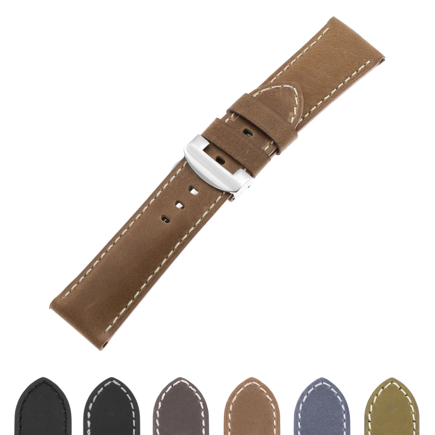 DASSARI Vintage Leather Strap for Samsung Gear S3 Frontier