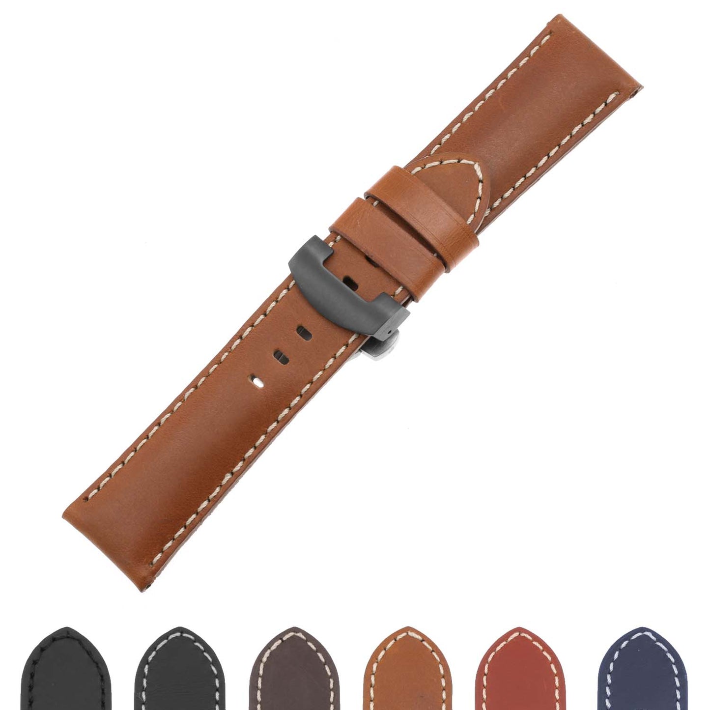 DASSARI Smooth Leather Strap for Samsung Gear S3 Classic
