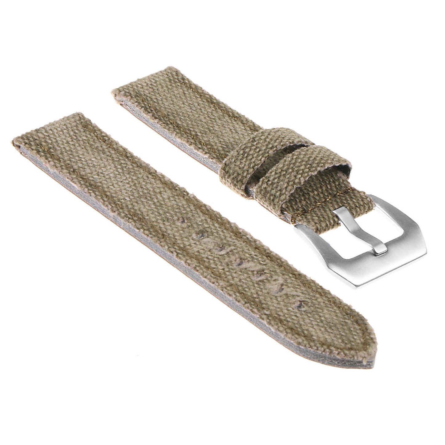 DASSARI Frayed Edge Canvas Strap