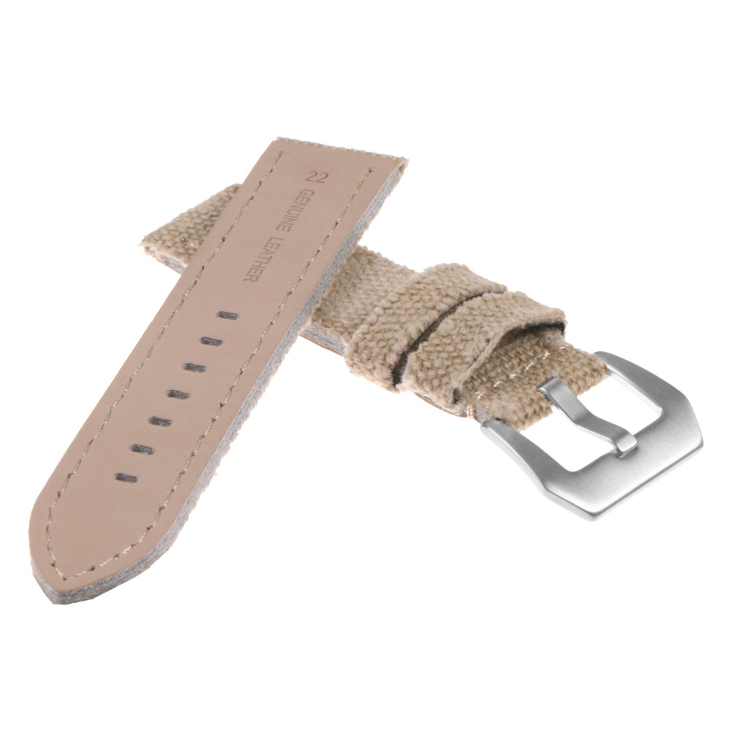 DASSARI Frayed Edge Canvas Strap