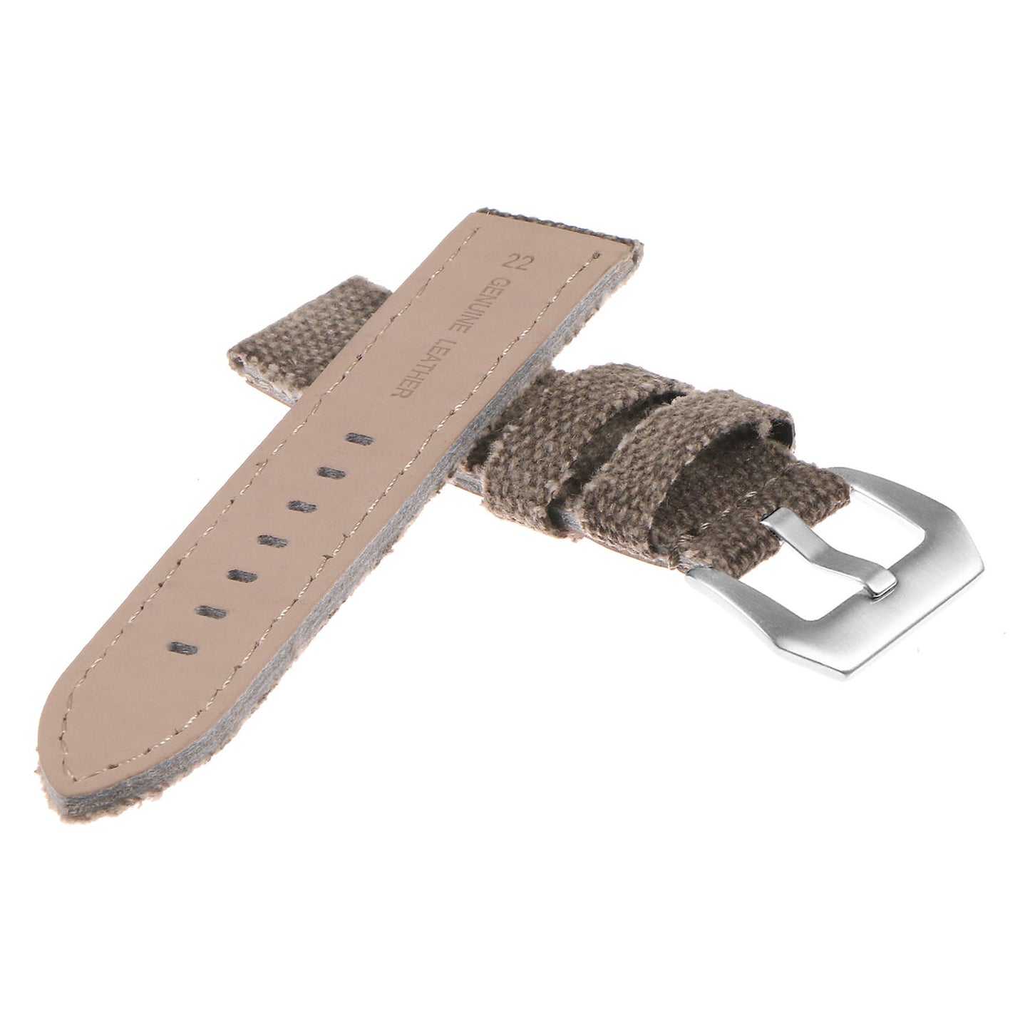 DASSARI Frayed Edge Canvas Strap
