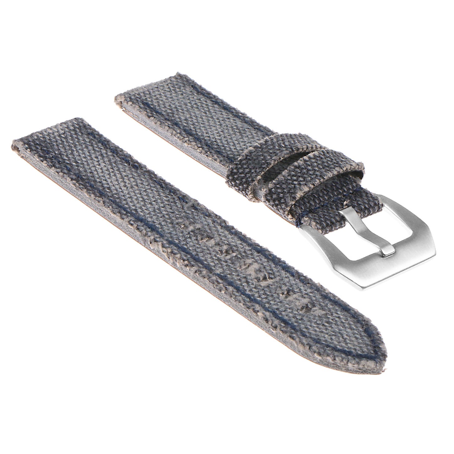 DASSARI Frayed Edge Canvas Strap