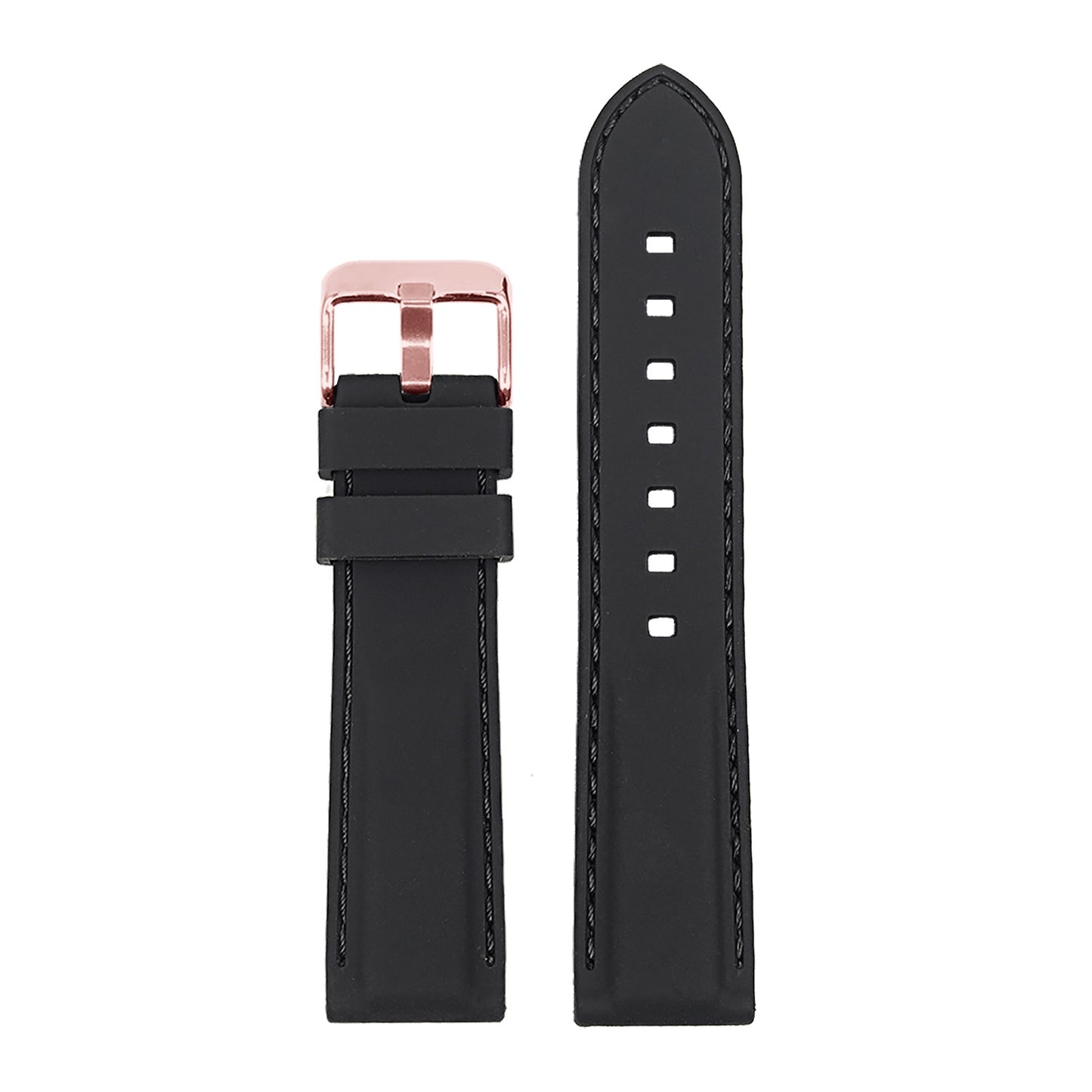 Rubber Strap w/ Stitching for Fitbit Charge 4 & Charge 3