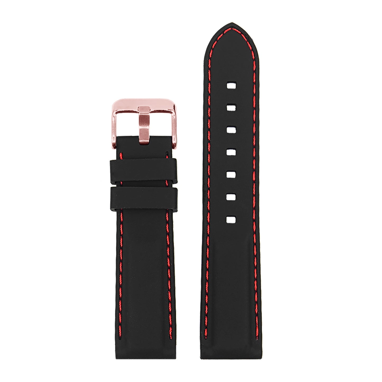 Rubber Strap w/ Stitching for Fitbit Charge 4 & Charge 3