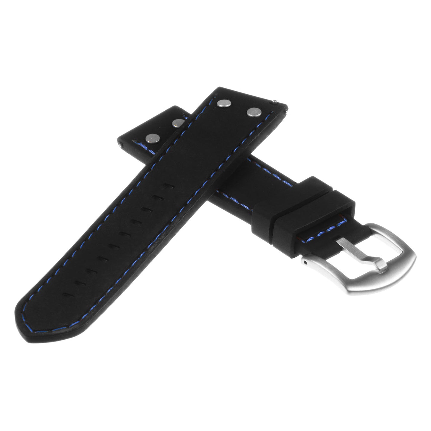 Rubber Aviator Strap with Rivets - Quick Release