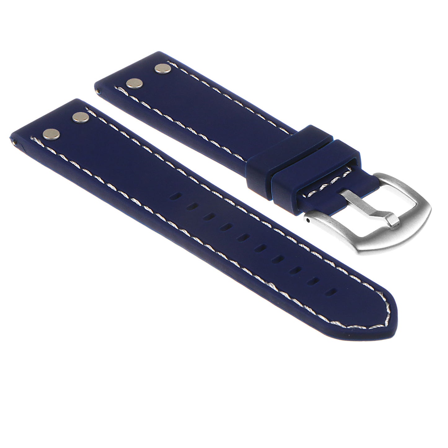 Rubber Aviator Strap with Rivets - Quick Release