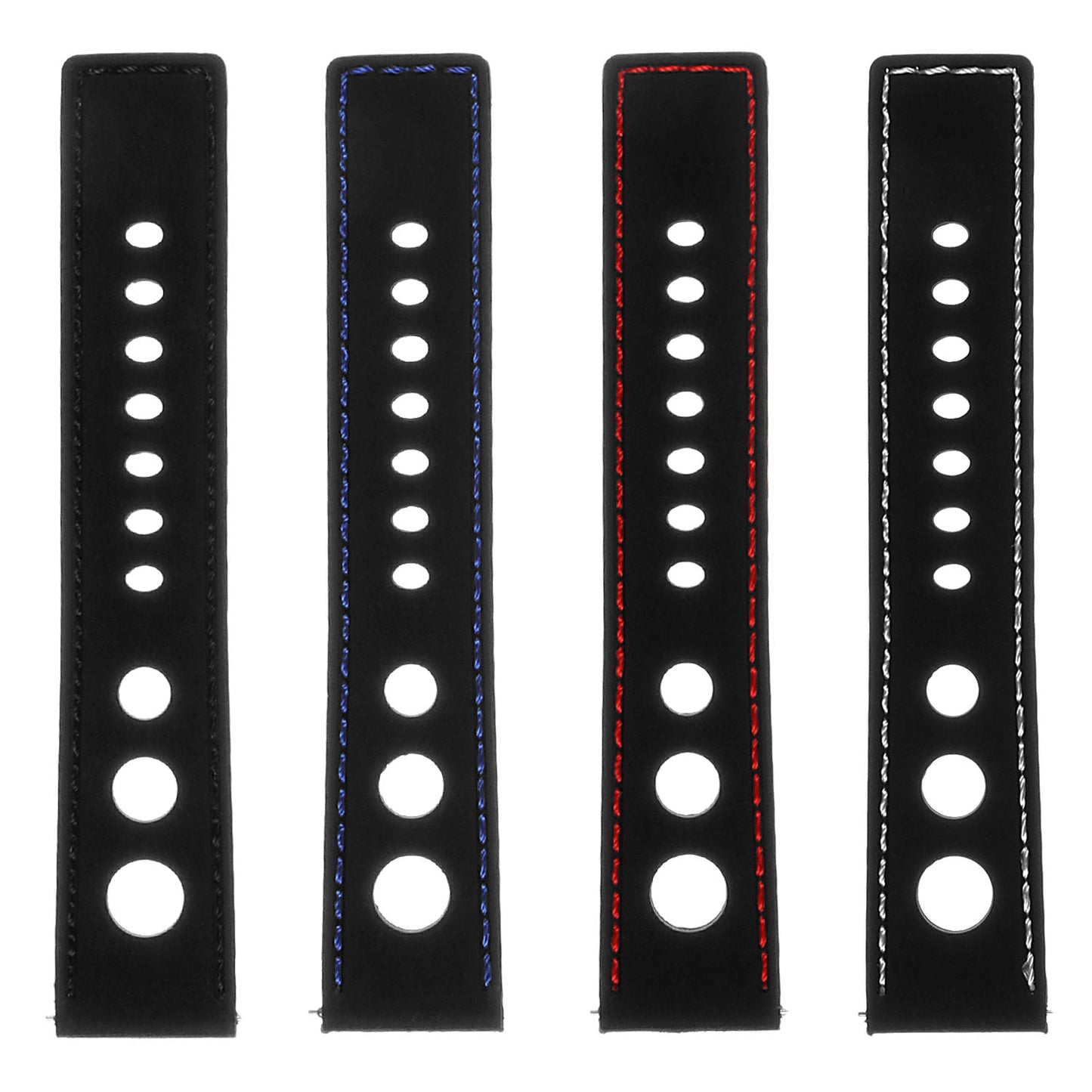Rubber Rally Strap with Black Buckle for Garmin Vivoactive 4S & Vivomove 3S