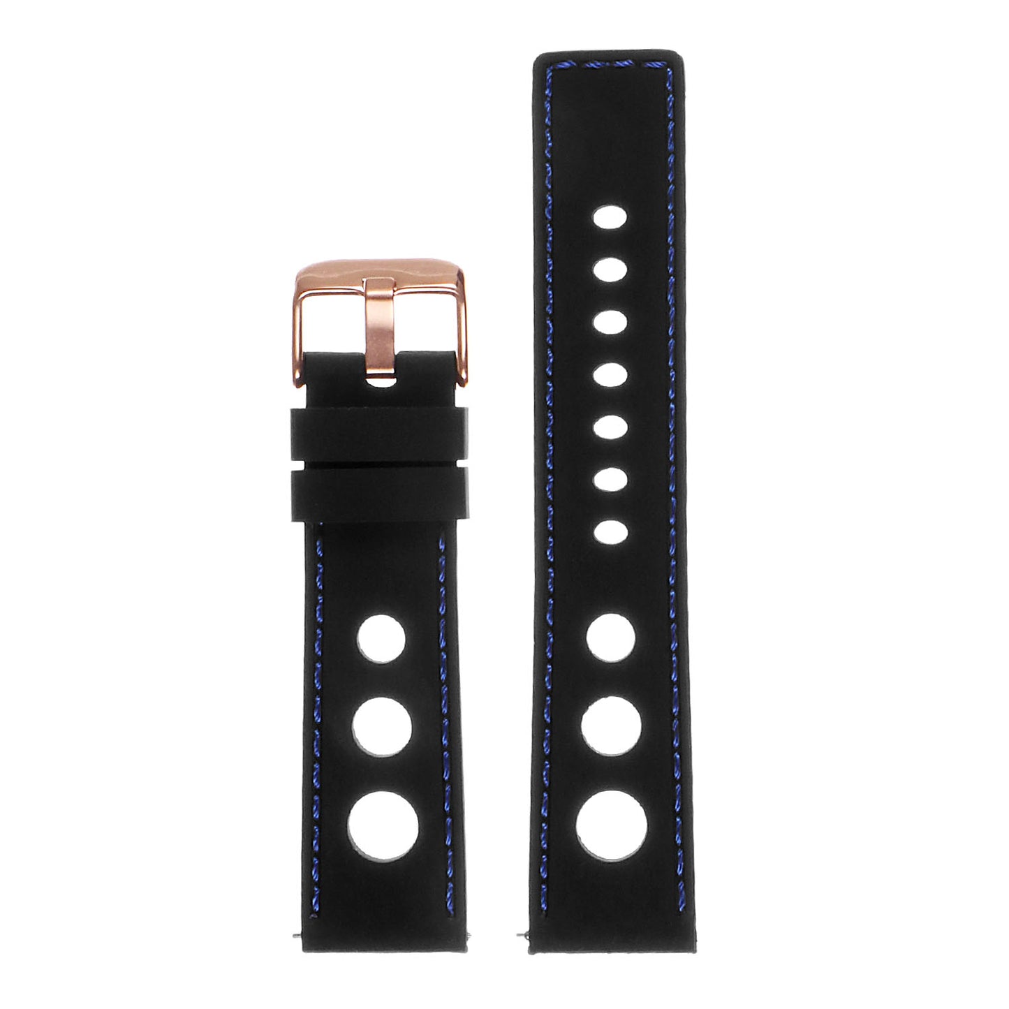 Rubber Rally Strap with Rose Gold Buckle for Apple Watch
