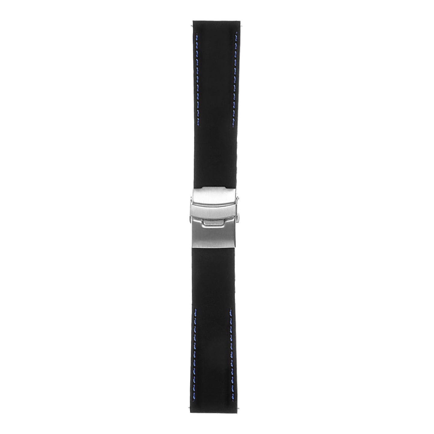 Rubber Strap with Stitching & Black Buckle for Apple Watch