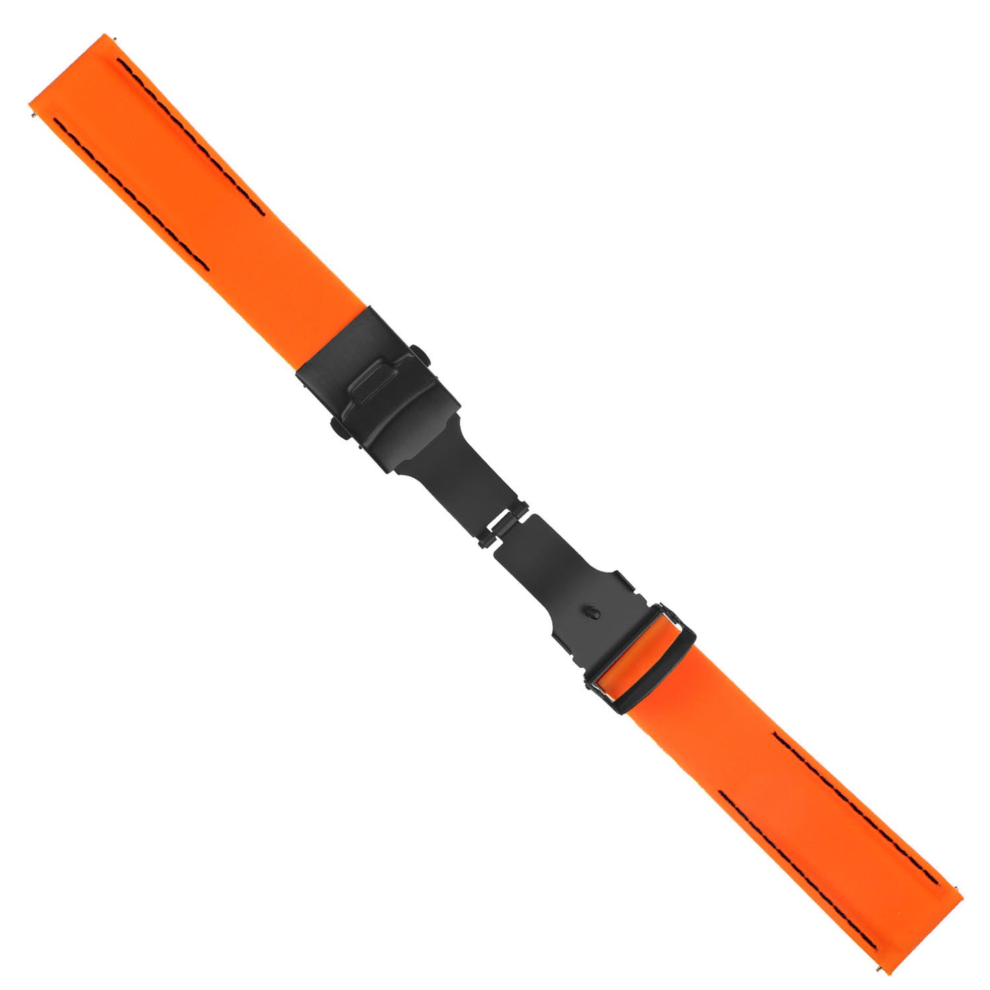 Rubber Strap with Deployant Clasp for Fossil Gen 4 Smartwatch