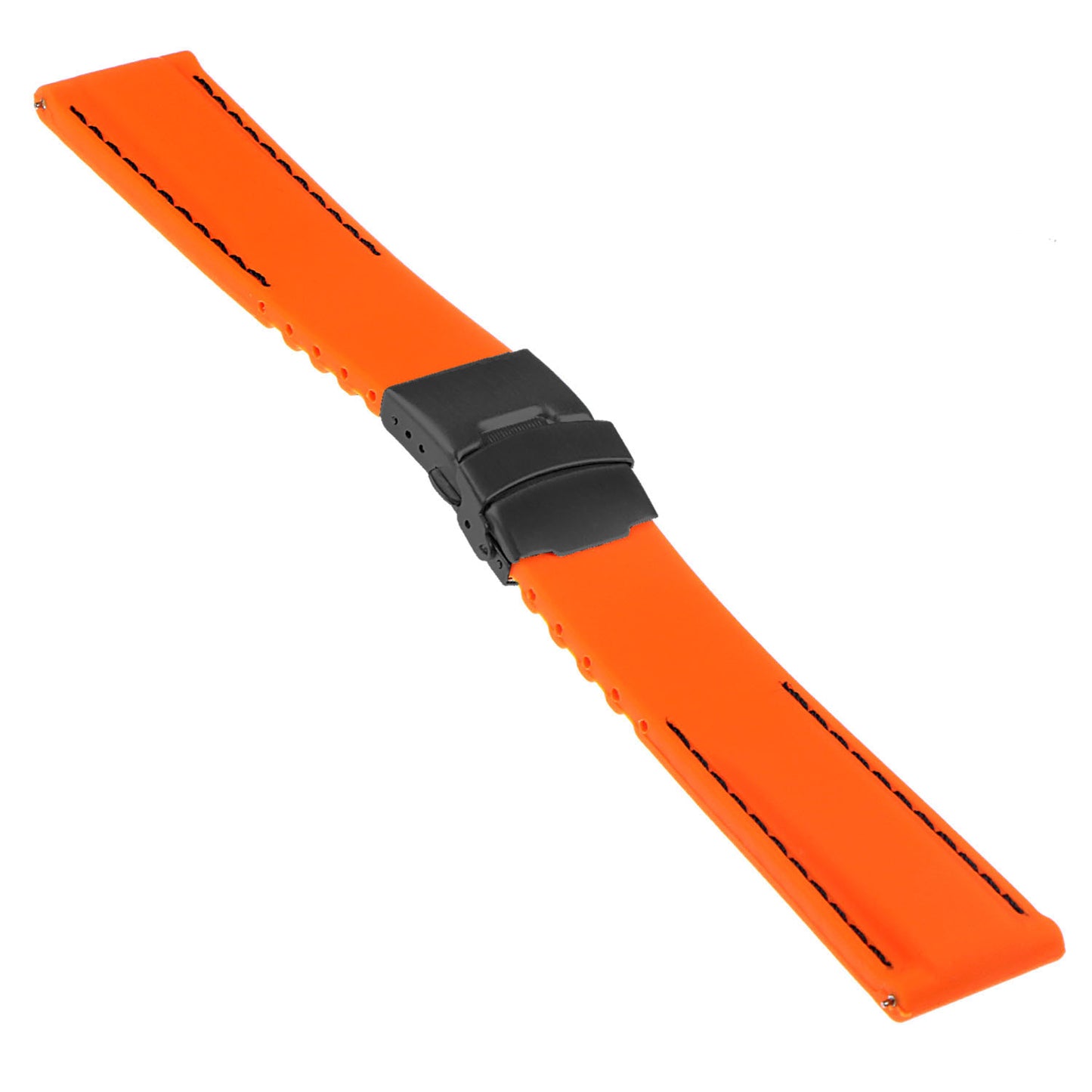 Rubber Strap with Deployant Clasp for Fossil Gen 4 Smartwatch