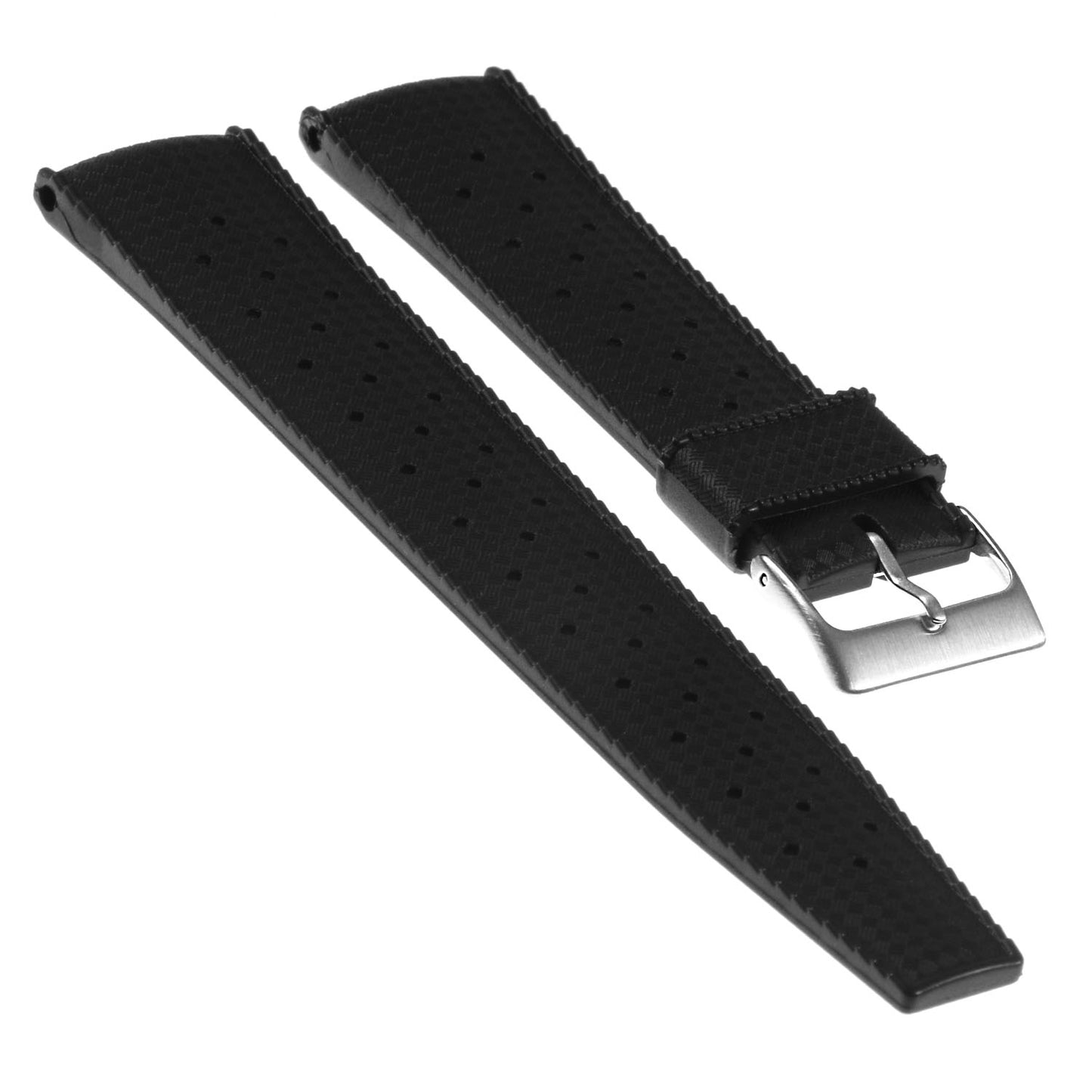 Vintage Style Perforated Rubber Rally Strap for Fitbit Versa 3