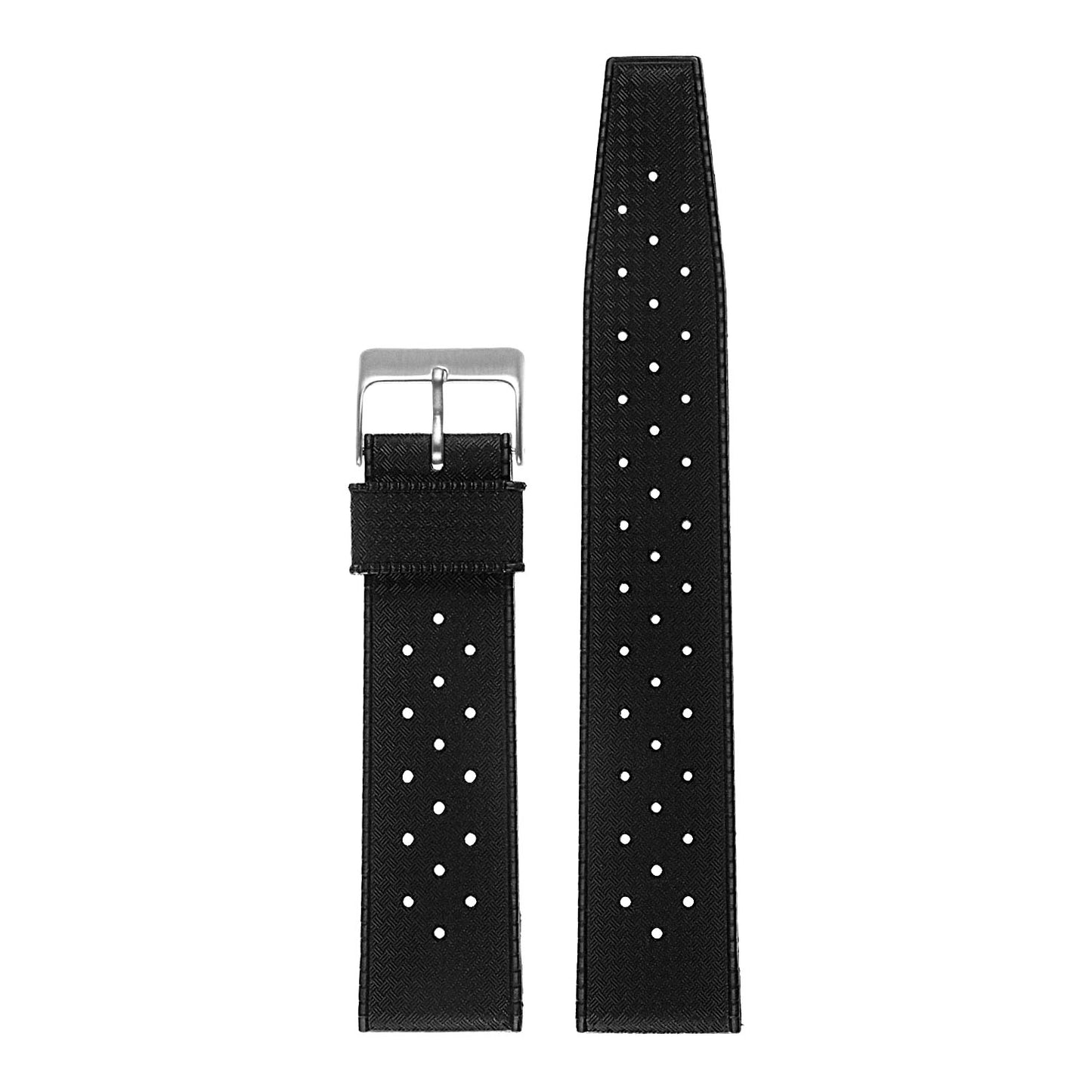 Vintage Style Perforated Rubber Rally Strap for Fitbit Sense