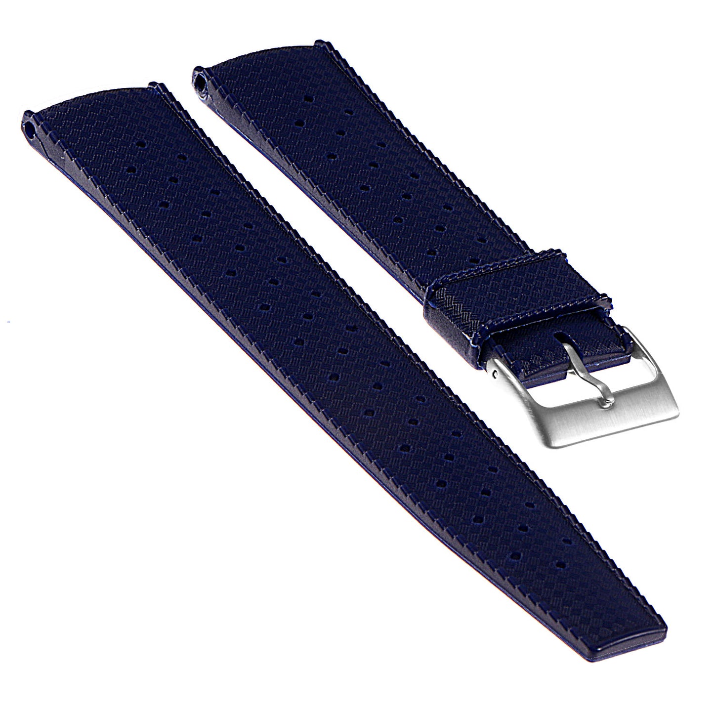Vintage Style Perforated Rubber Rally Strap for Fitbit Sense