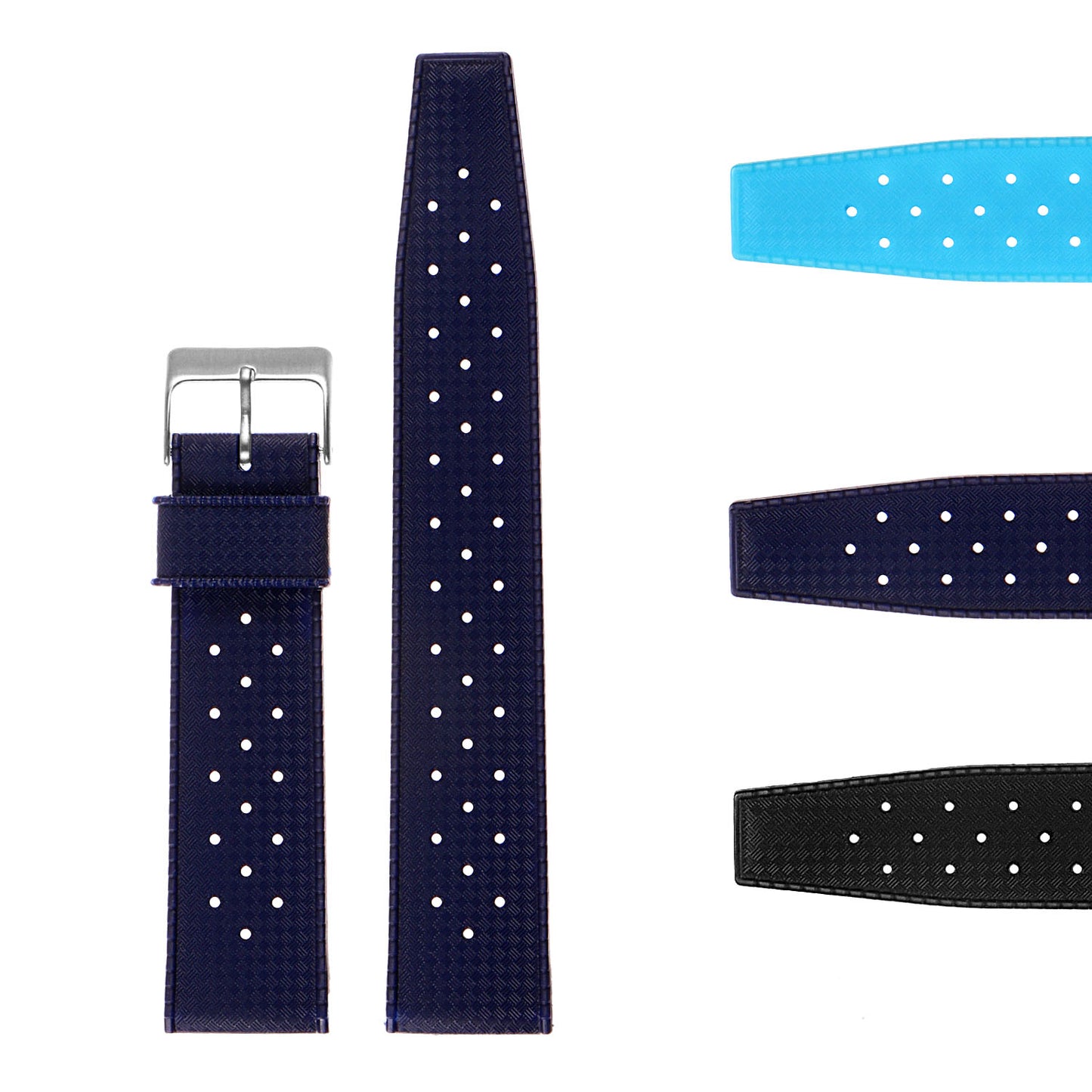 Vintage Style Perforated Rubber Rally Strap for Garmin Venu