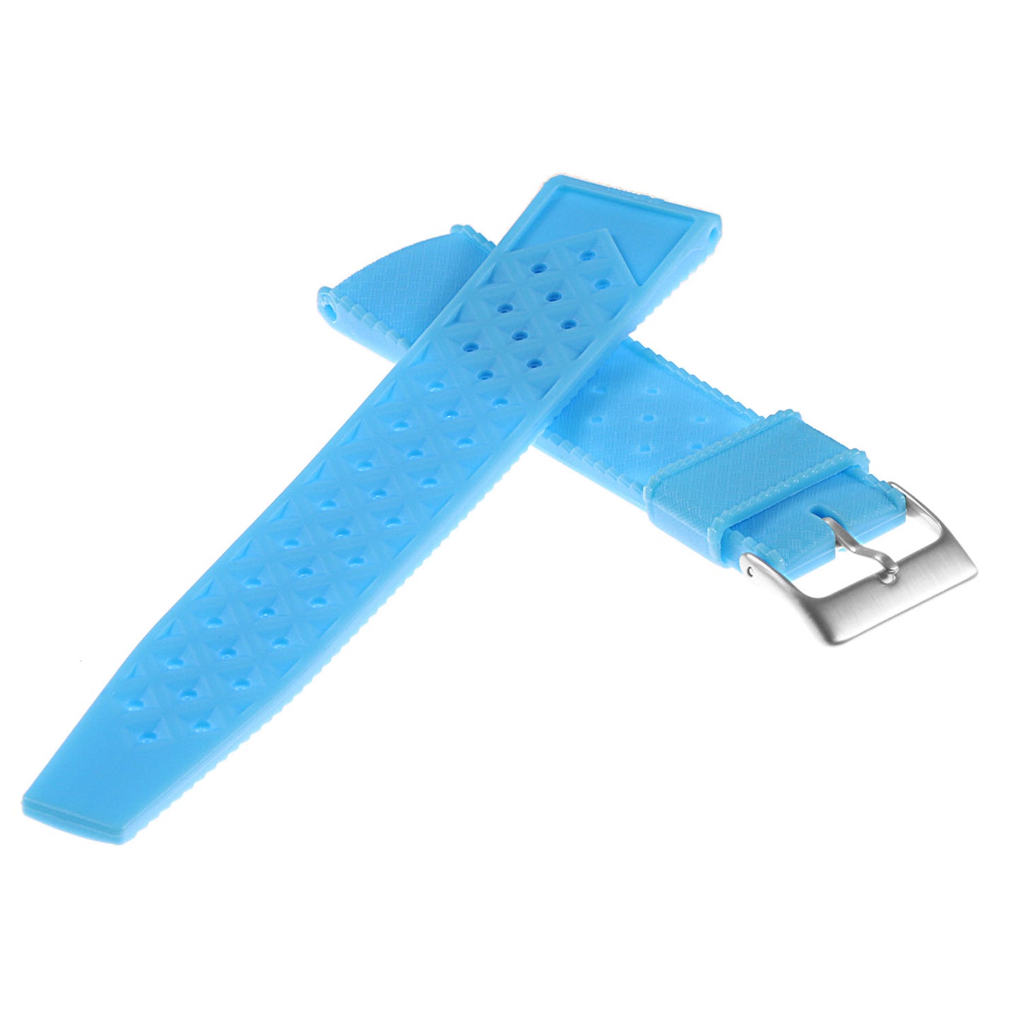Vintage Style Perforated Rubber Rally Strap for Fitbit Sense