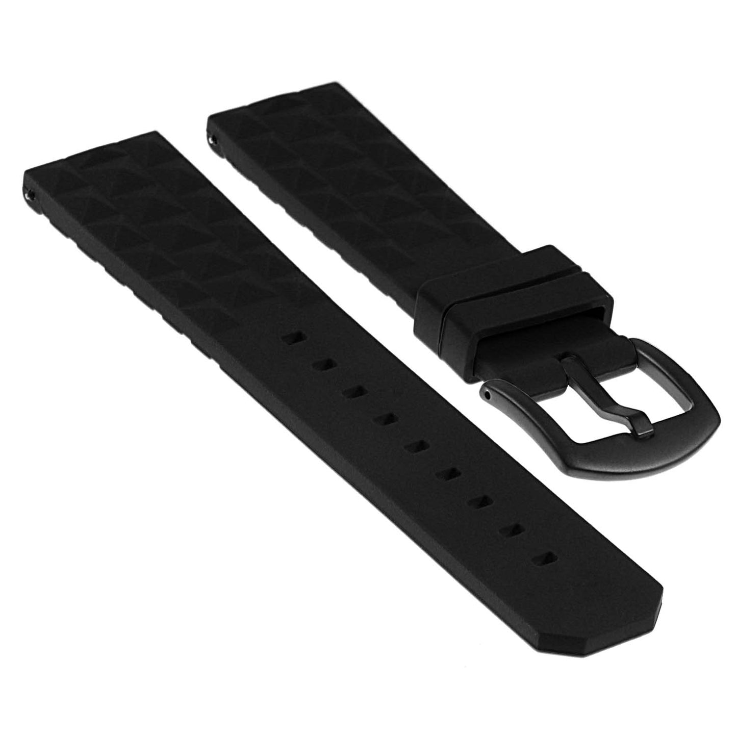 Super Waffle Rubber Strap w/ Matte Black Buckle for Apple Watch
