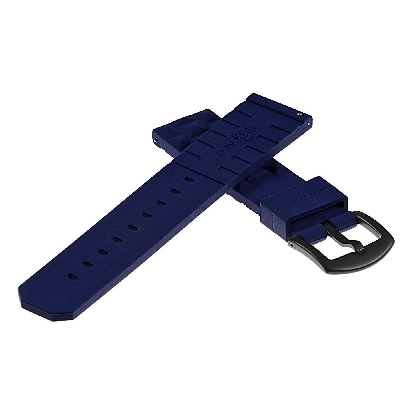 Super Waffle Rubber Strap w/ Matte Black Buckle for Apple Watch