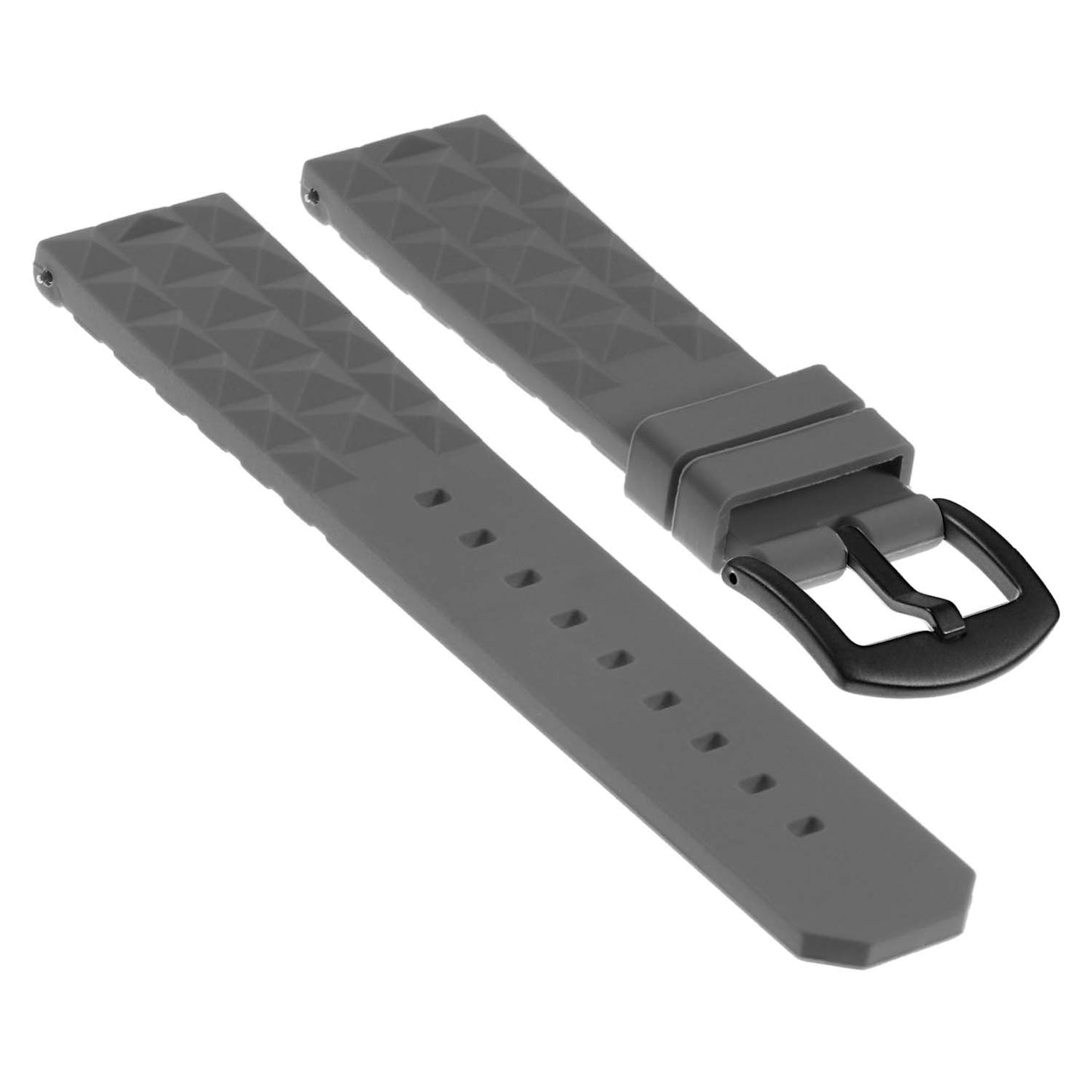 Super Waffle Rubber Strap w/ Matte Black Buckle for Apple Watch