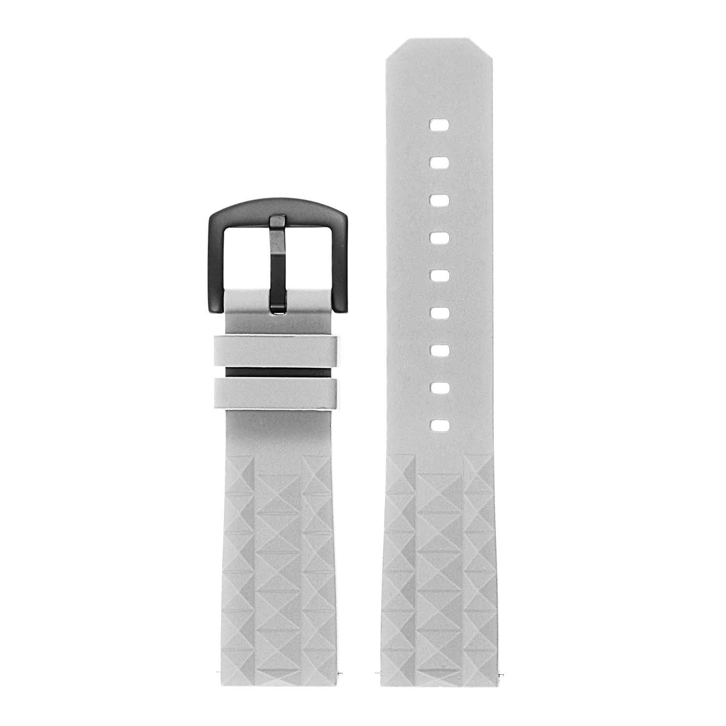 Super Waffle Rubber Strap w/ Matte Black Buckle