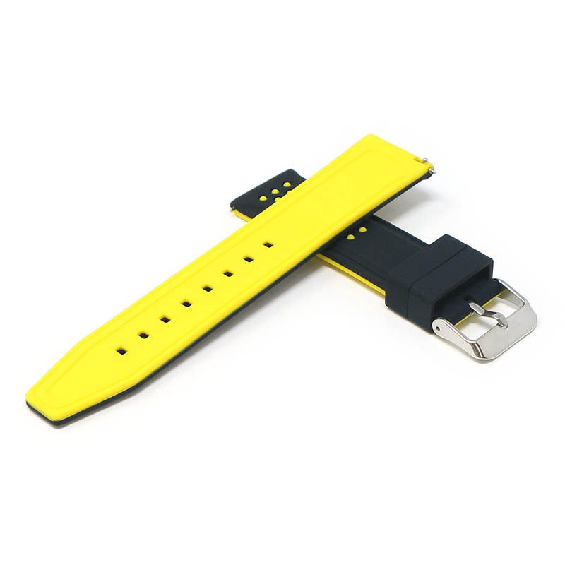 20mm Perforated Rubber Smart Watch Strap