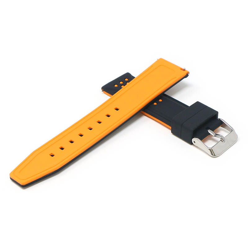 20mm Perforated Rubber Smart Watch Strap