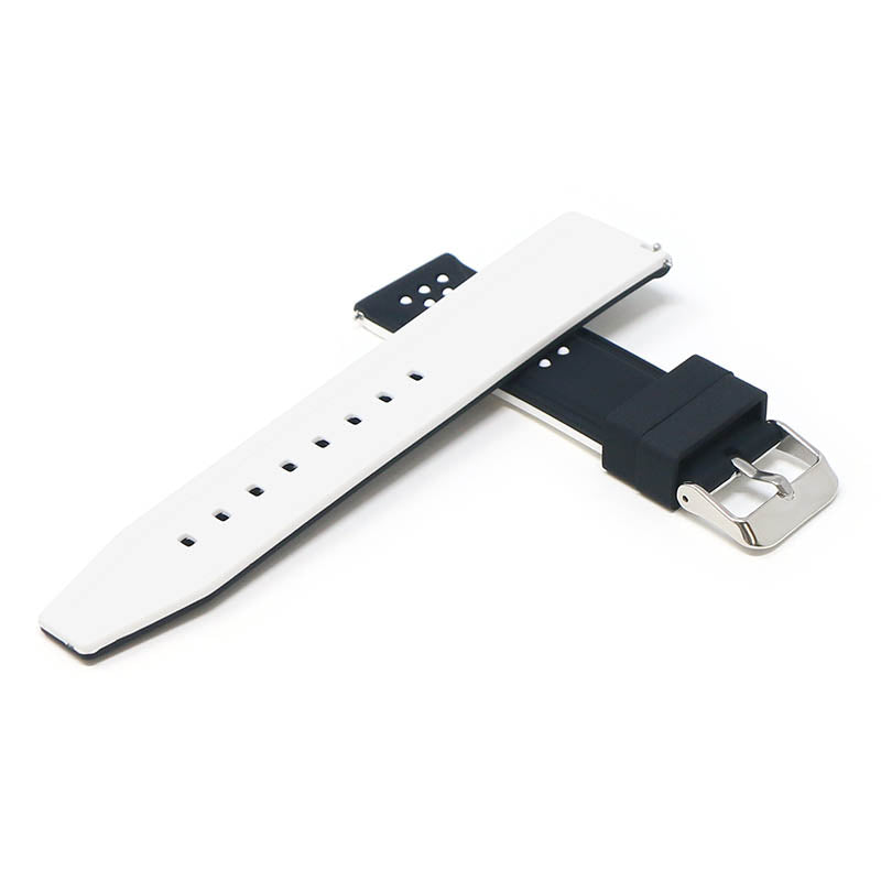20mm Perforated Rubber Smart Watch Strap