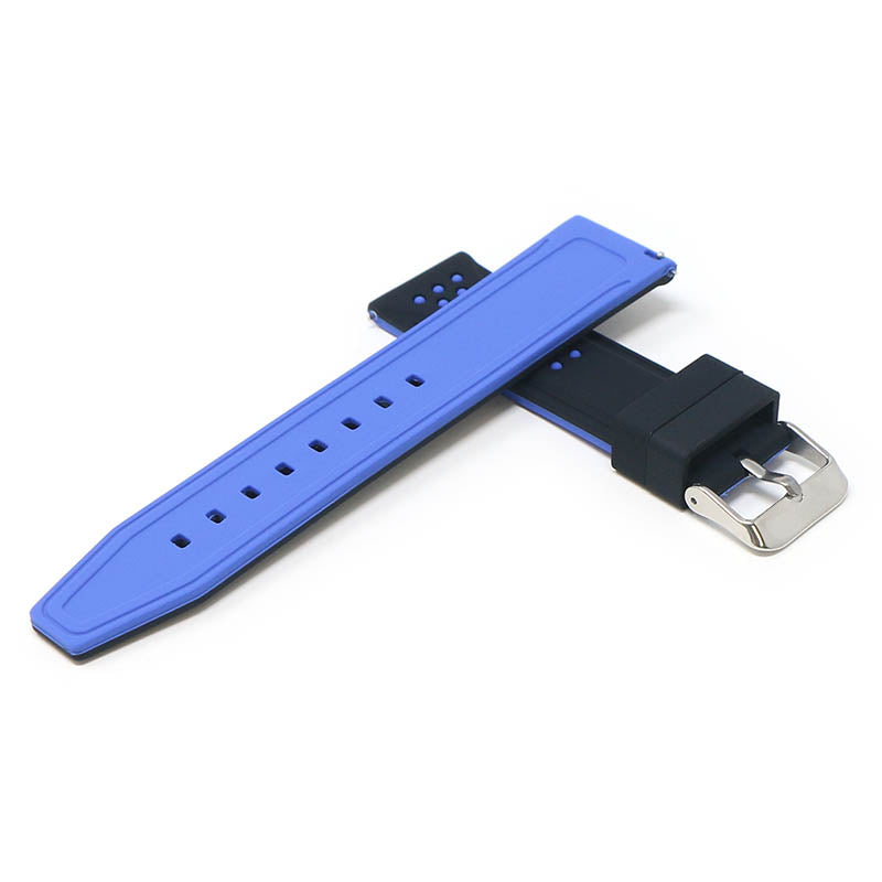 20mm Perforated Rubber Smart Watch Strap