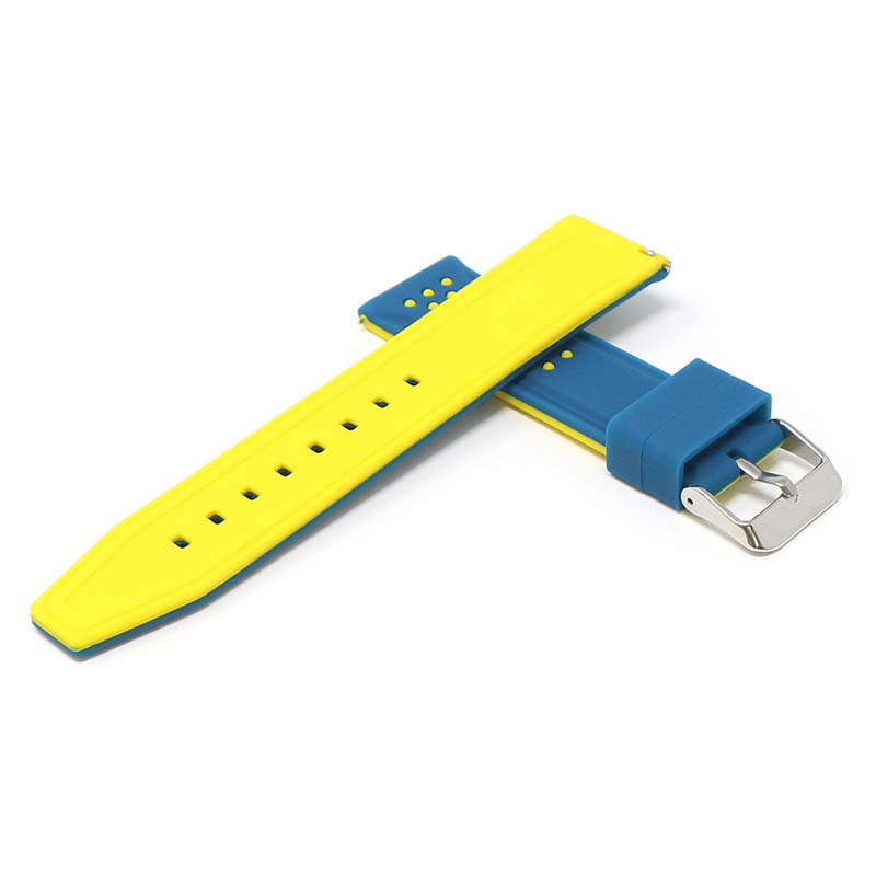 20mm Perforated Rubber Smart Watch Strap