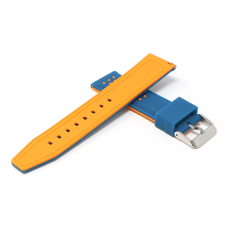 20mm Perforated Rubber Smart Watch Strap