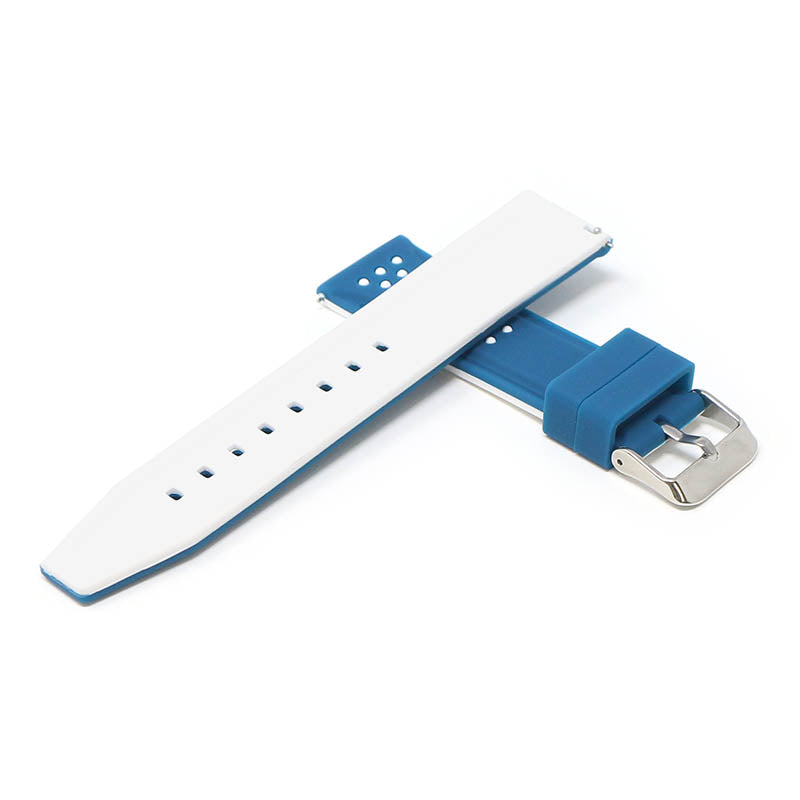 20mm Perforated Rubber Smart Watch Strap