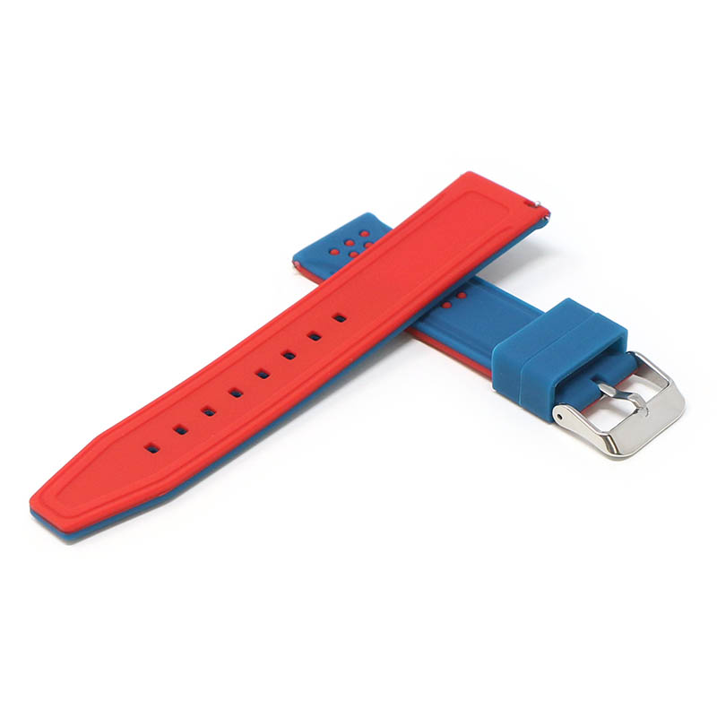 20mm Perforated Rubber Smart Watch Strap