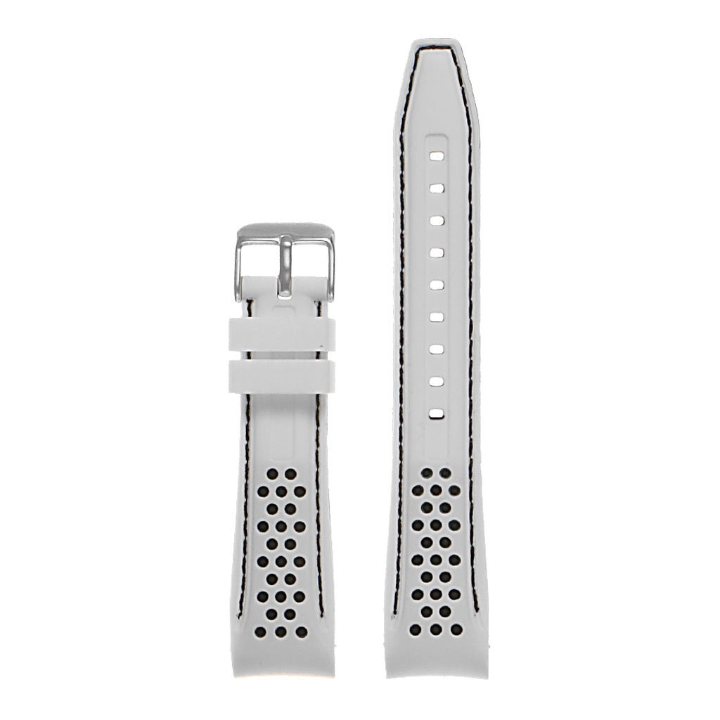 Rubber Perforated Rally Strap with Curved Ends