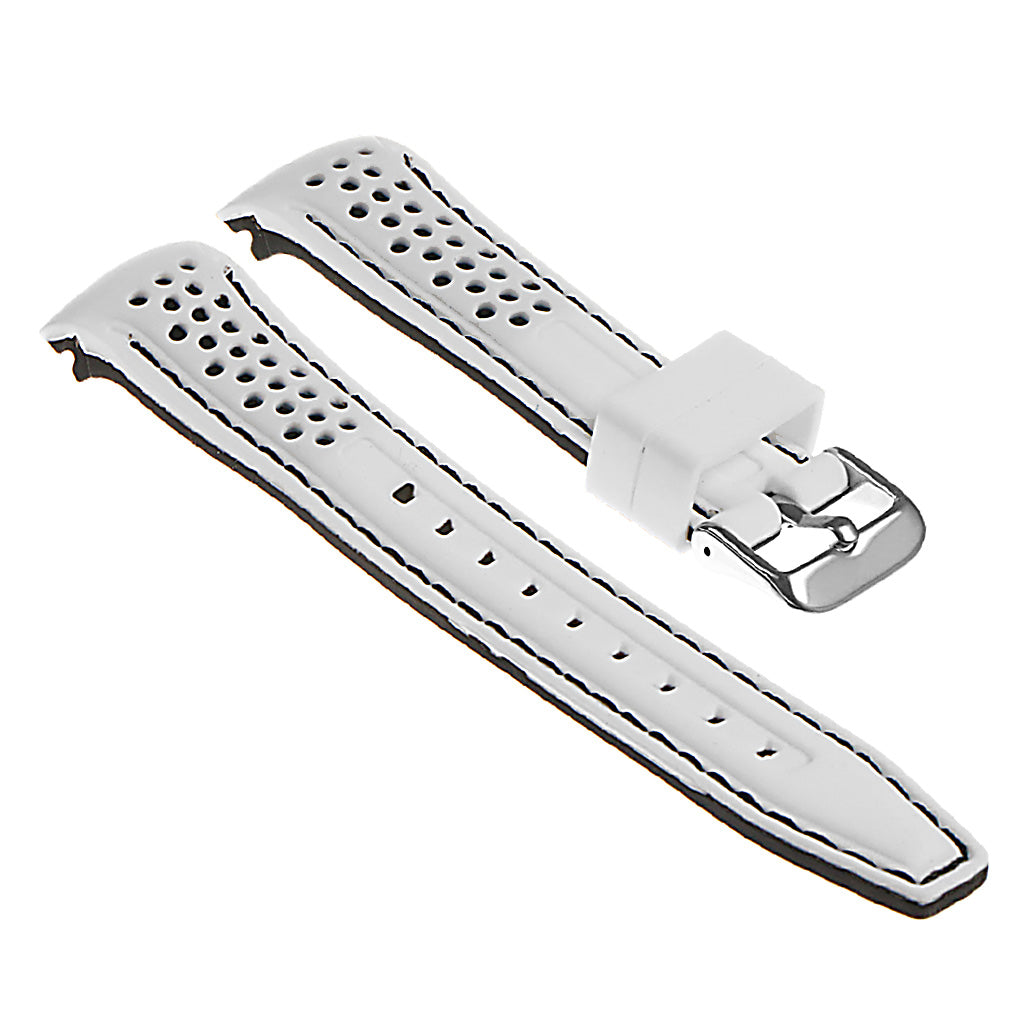 Rubber Perforated Rally Strap with Curved Ends