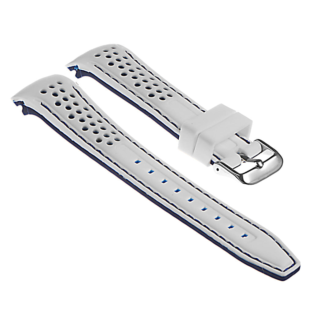 Rubber Perforated Rally Strap with Curved Ends