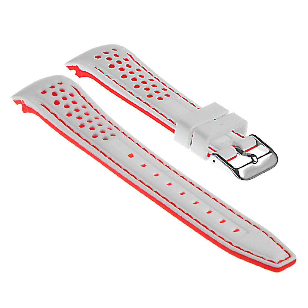 Rubber Perforated Rally Strap with Curved Ends