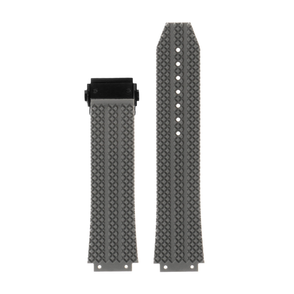 Rubber Watch Strap for Hublot Big Bang with Matte Black Clasp