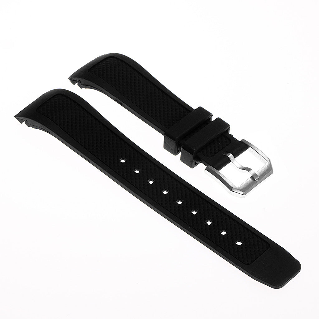 Silicone Watch Strap for IWC 3538 Dual Crown Aquatimer Automatic #26R