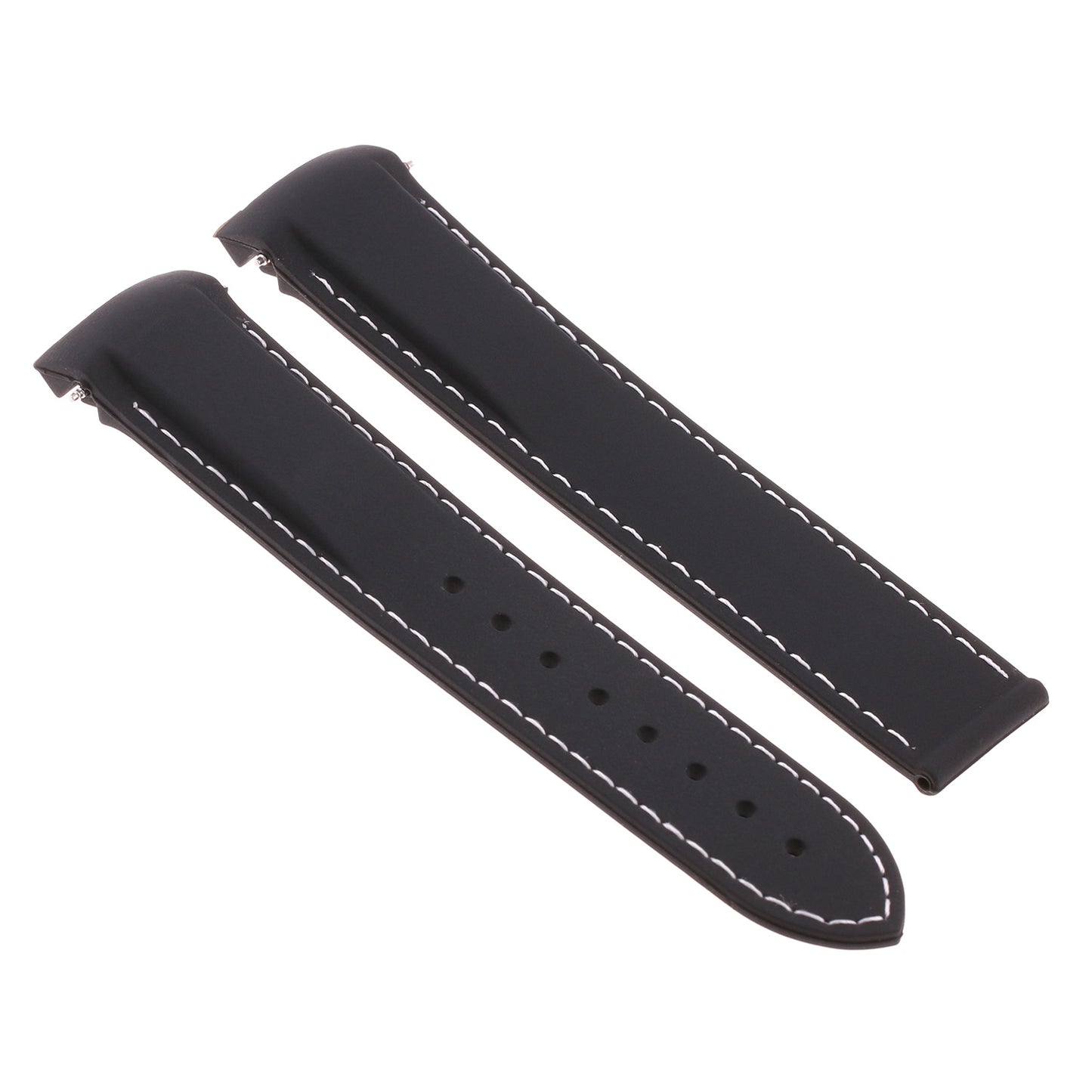 Rubber Strap w/ Black Clasp for Omega Speedmaster